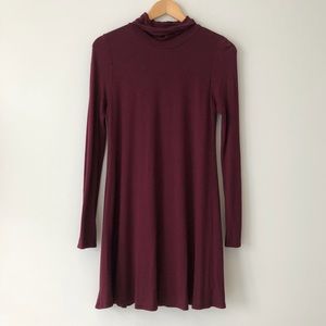 NWOT burgundy swing dress